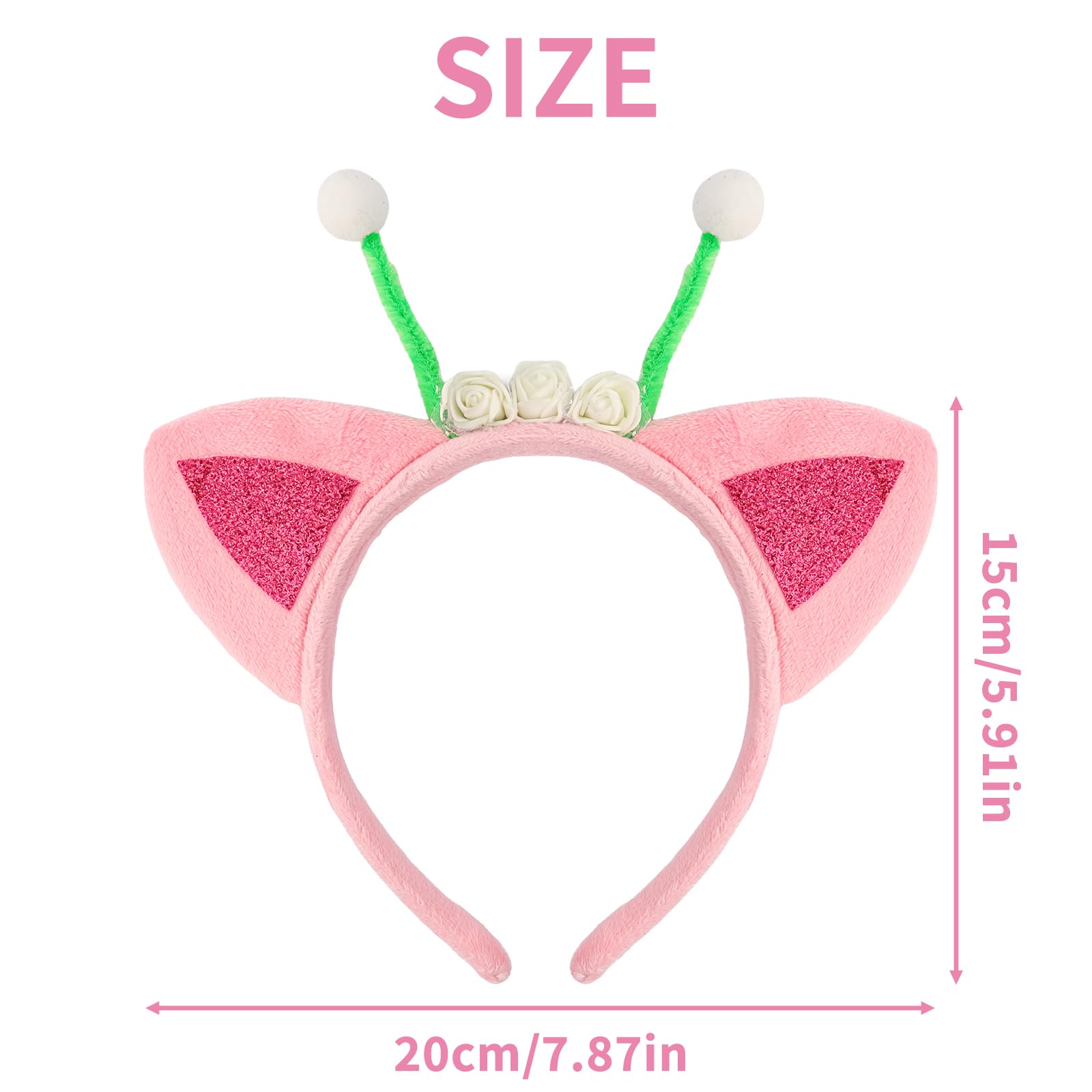 Aprince headband next to ruler for size comparison and accurate fit reference