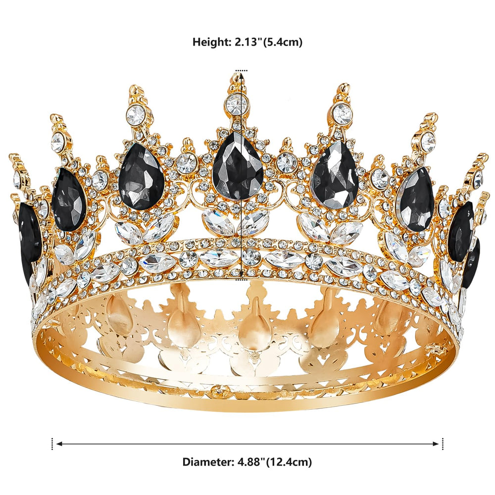 Aprince tiara used as cake topper creating dramatic celebration focal point