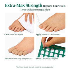 APUREE application demonstration on toenail showing targeted topical treatment
