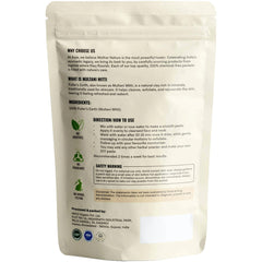 Aqia Organics powder texture close-up highlighting fine, smooth particles
