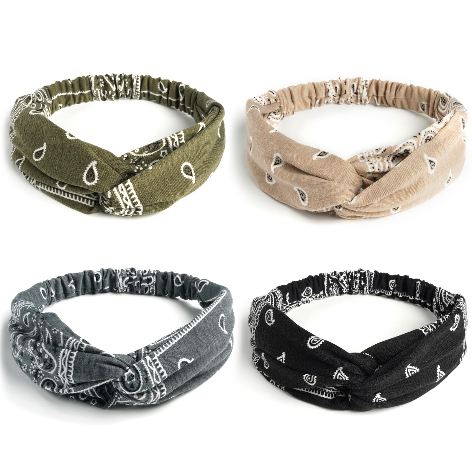 AQOKKA front packaging of 8-pack headbands showing color variety and convenience