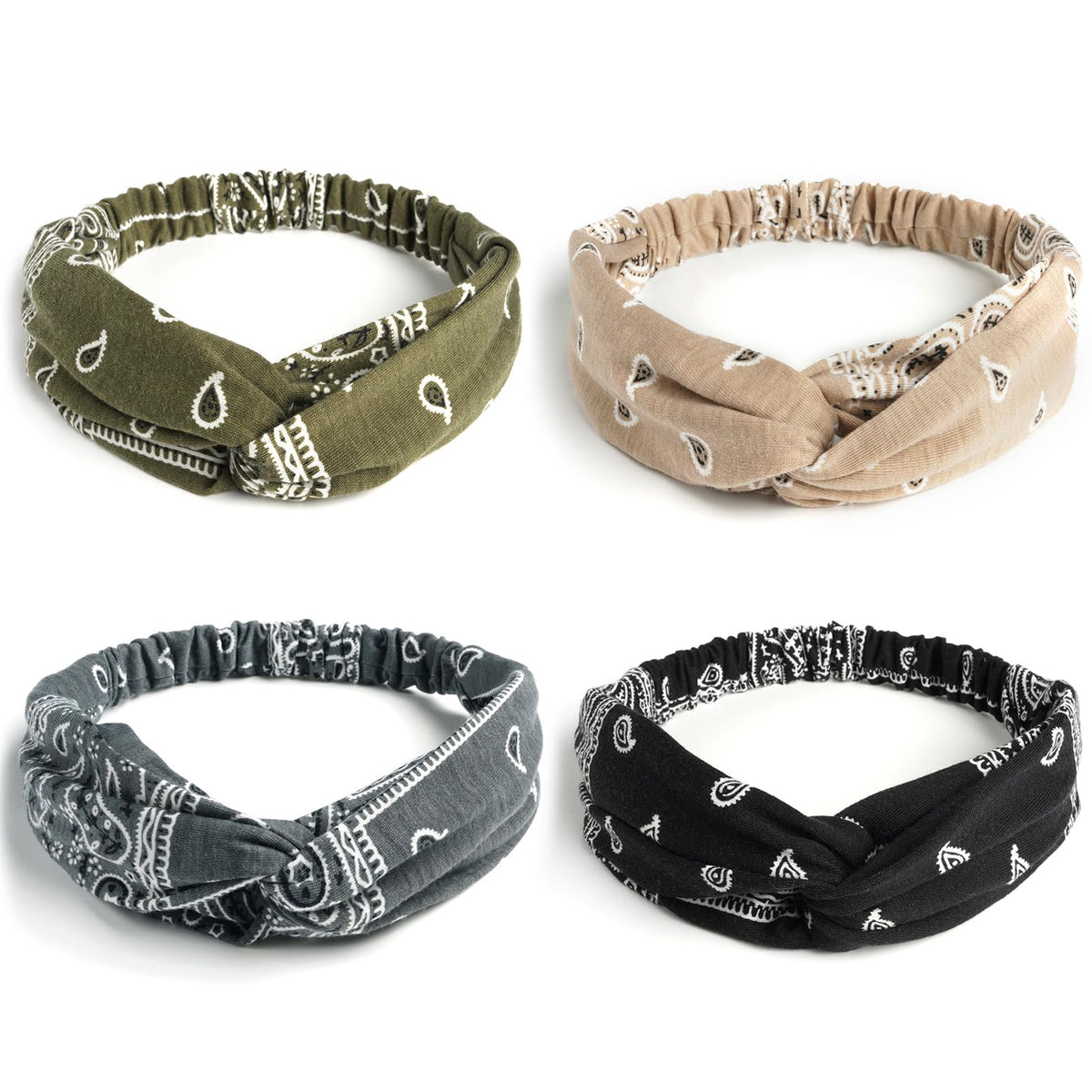 AQOKKA front packaging of 8-pack headbands showing color variety and convenience