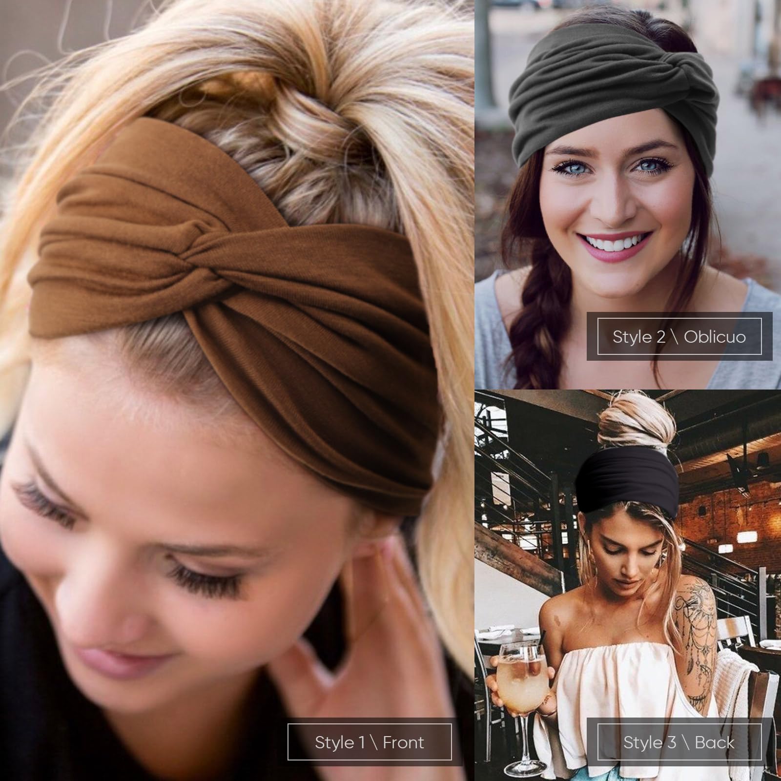 AQOKKA headband worn during run keeping hair back for distraction-free exercise