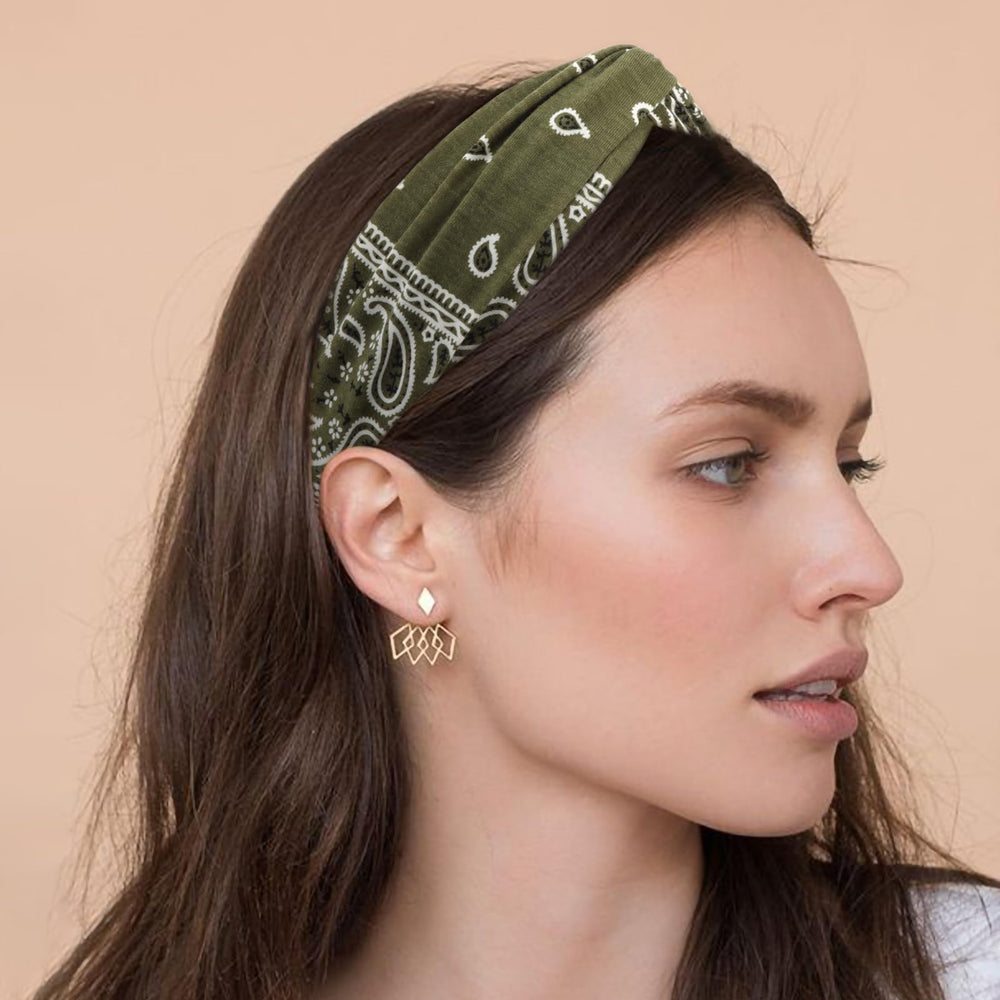 AQOKKA headband worn during yoga showing stability and hair control