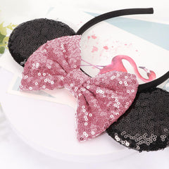 AQOKKA lifestyle park outfit on woman wearing ears for festive theme-park-ready look