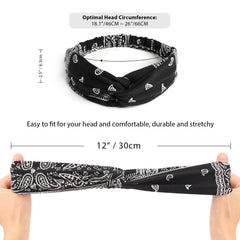 AQOKKA headband beside a ruler showing width and size-fit clarity