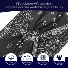 AQOKKA twisted knot detail on headband showing stylish crisscross and secure fit