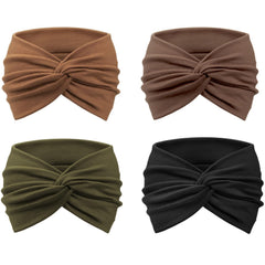 AQOKKA twisted knot front view showing stylish secure fit