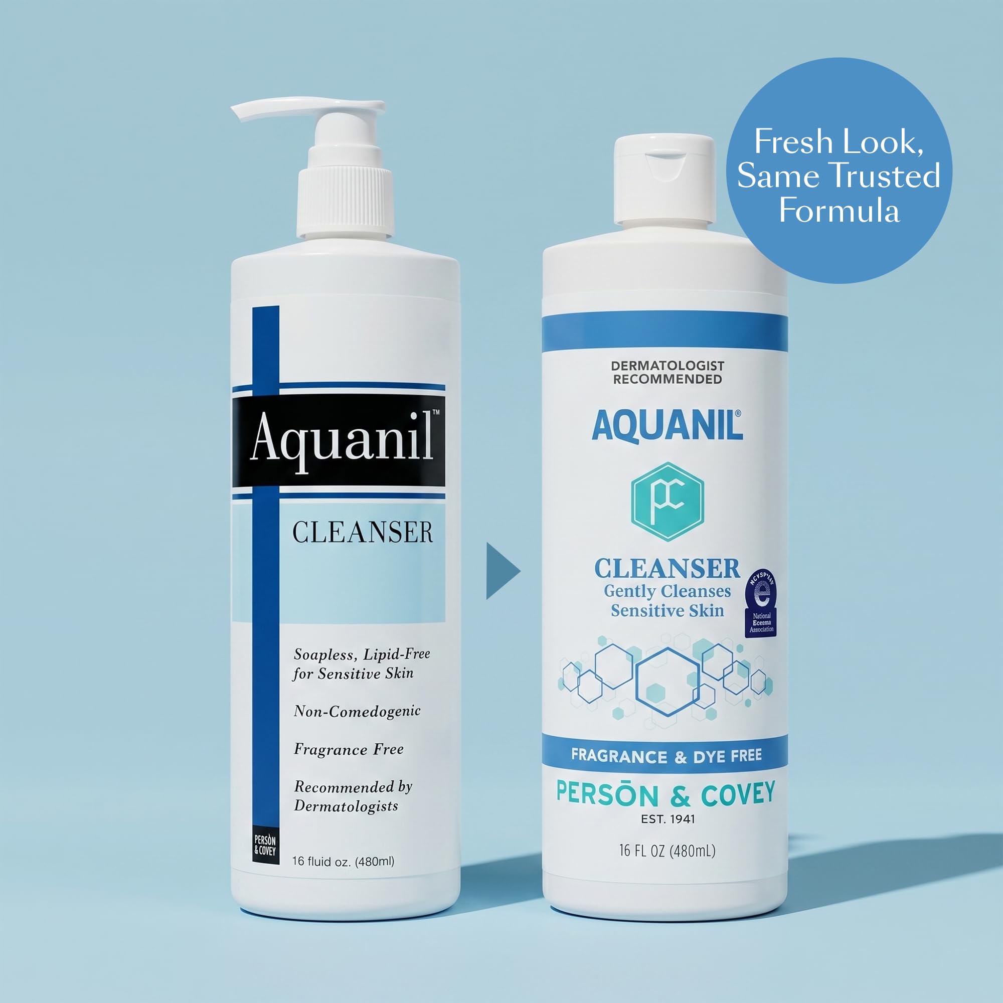 Aquanil pump close-up demonstrating easy dispensing and controlled usage