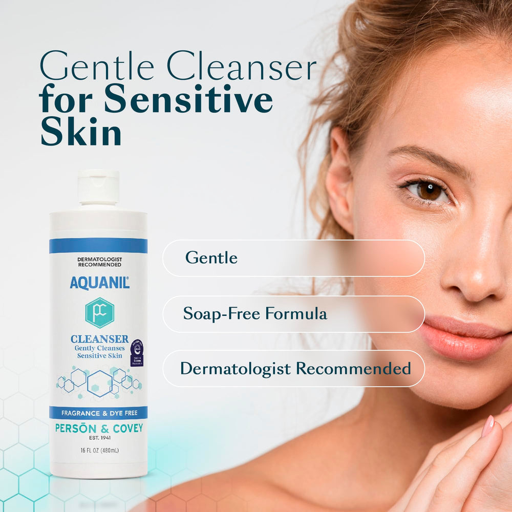 Aquanil texture close-up foam illustrating gentle lather and soft cleansing