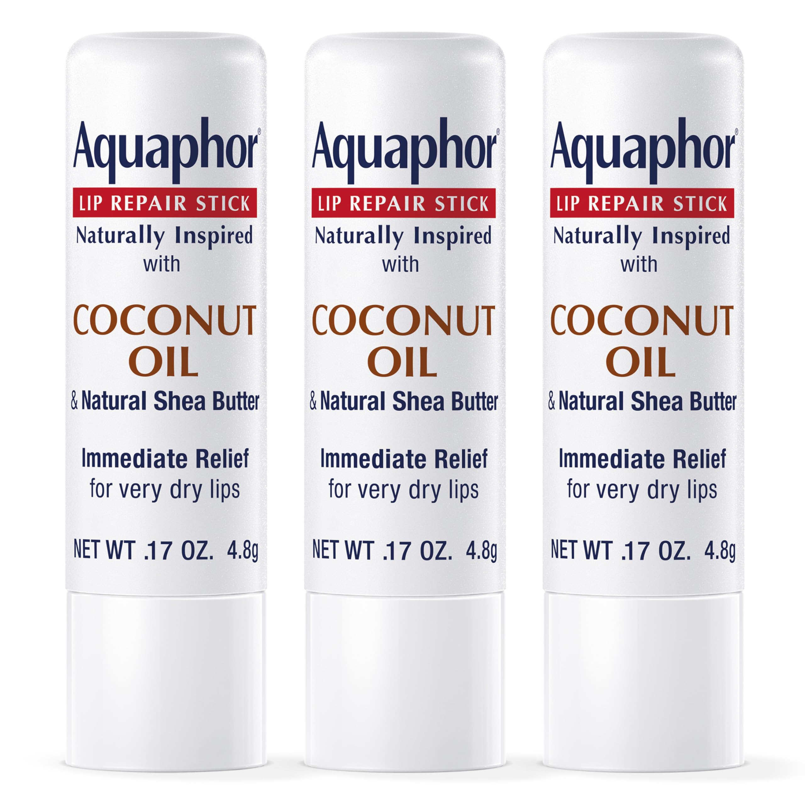 Aquaphor front packaging showing coconut and shea for soothing hydration