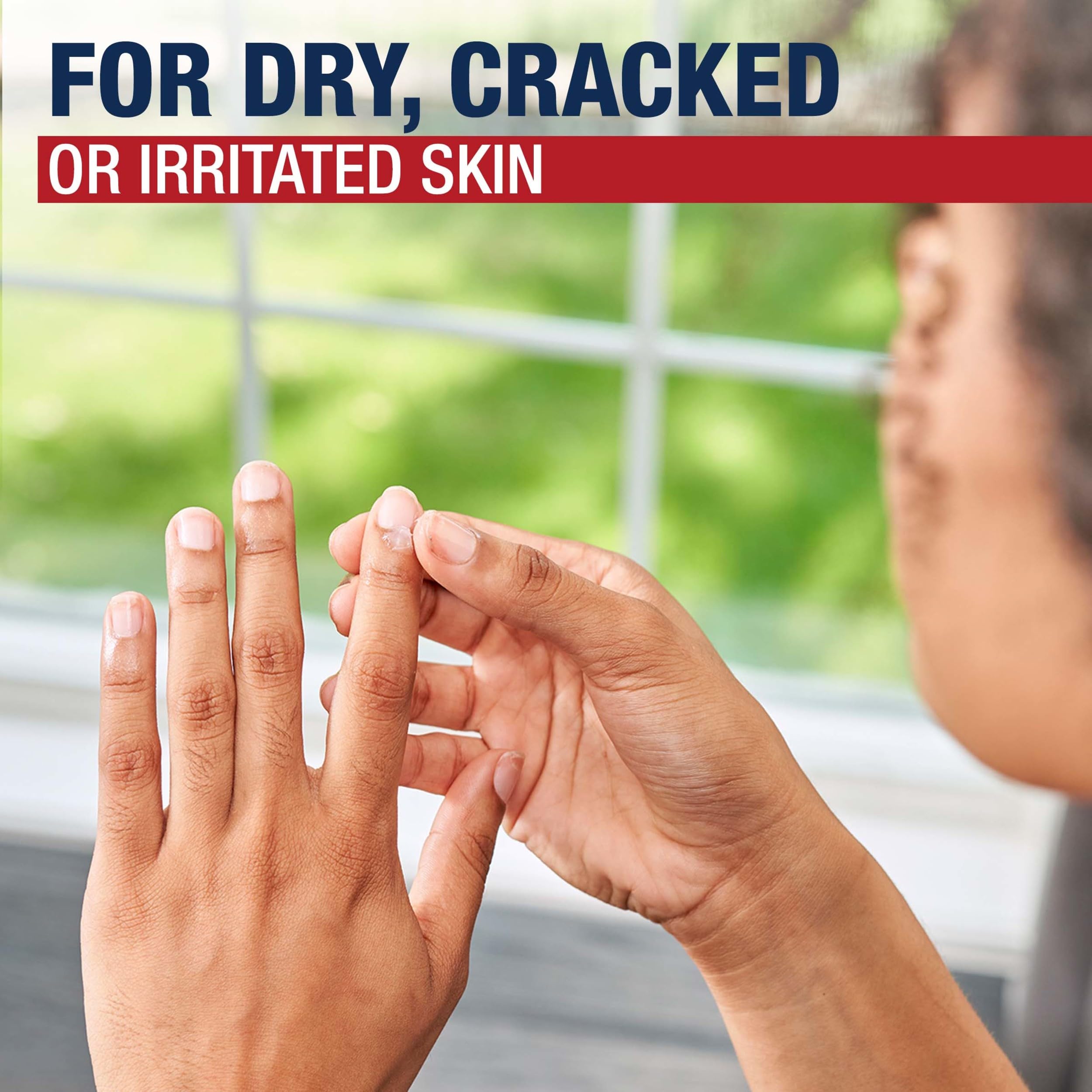 Aquaphor ingredient label close-up showing transparent formula benefit