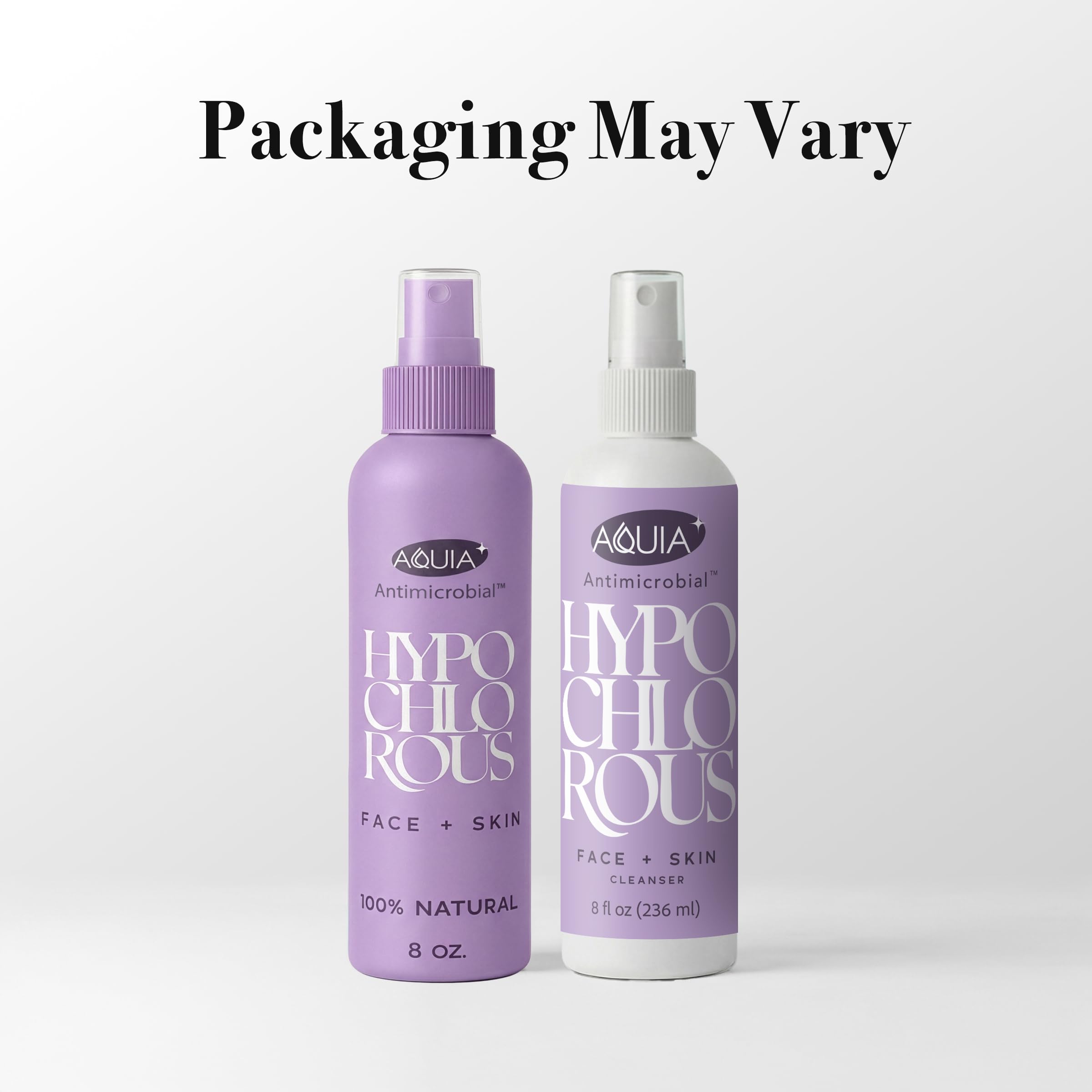 Aquia spray on bathroom counter staged for daily routine use