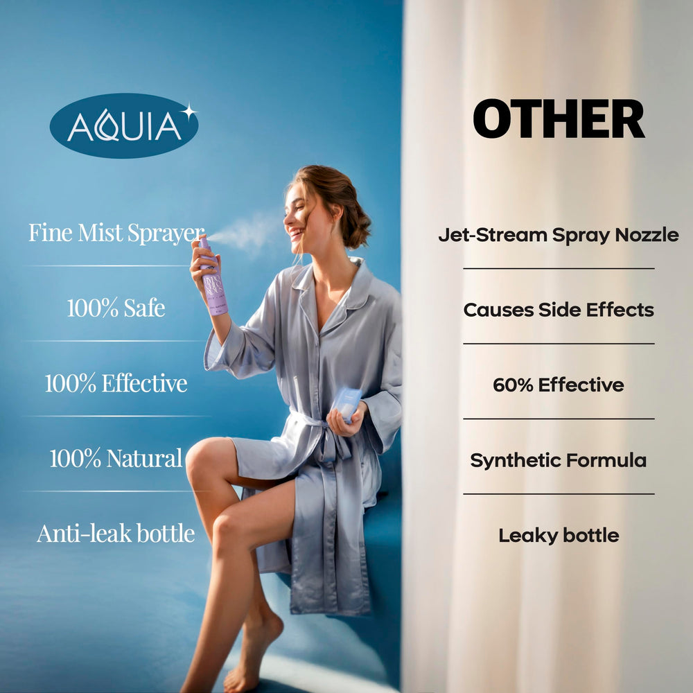 Aquia bottle inside gym bag for quick on-the-go cleansing