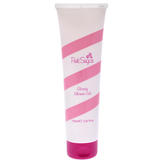 Aquolina front bottle view showing glossy Pink Sugar label and travel size benefit