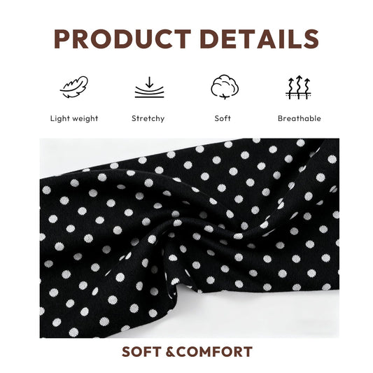 Aranya close-up of soft fabric texture with polka dots for comfort