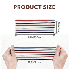 Aranya headband worn by model in yoga pose showing secure non-slip hold during practice