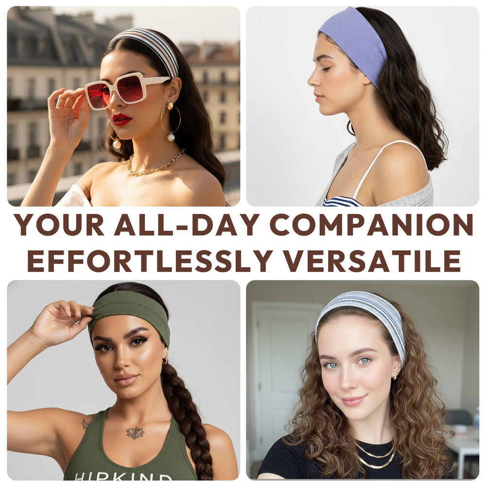 Aranya headband beside a credit card to show size and compact, travel-friendly design