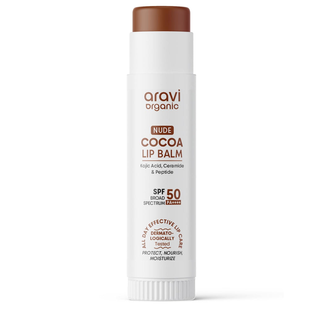 Aravi Organic before and after lips showing improved hydration and smoother look