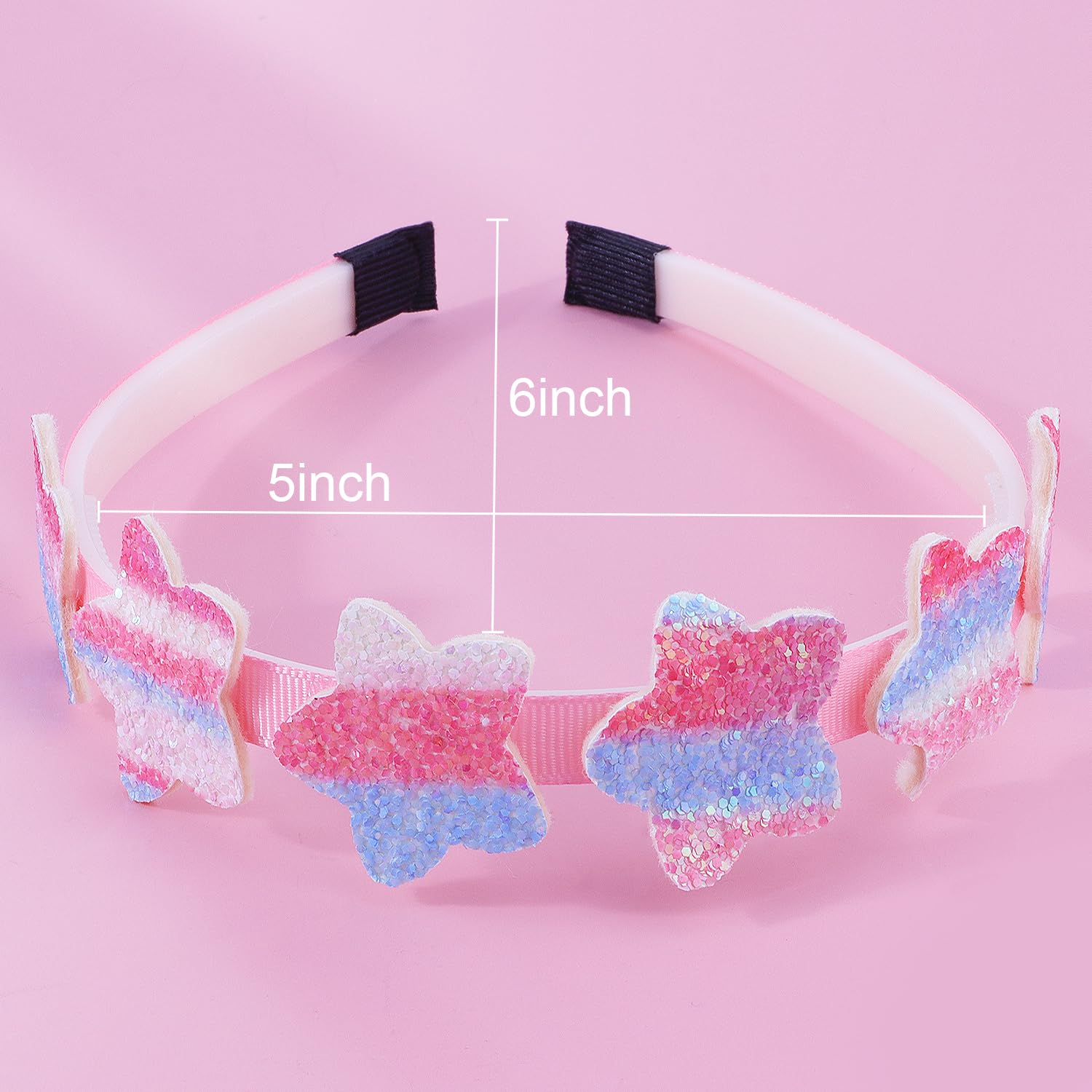 ARBEYOOU flat layout of six different headbands displaying style variety
