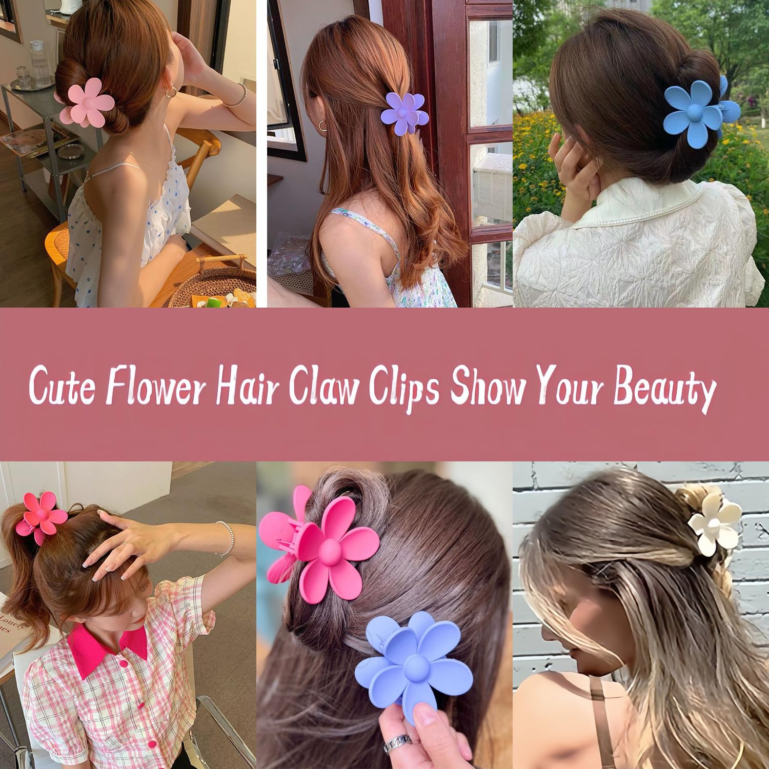 Arbogi clip securing half-up hairstyle with strong hold and neat finish