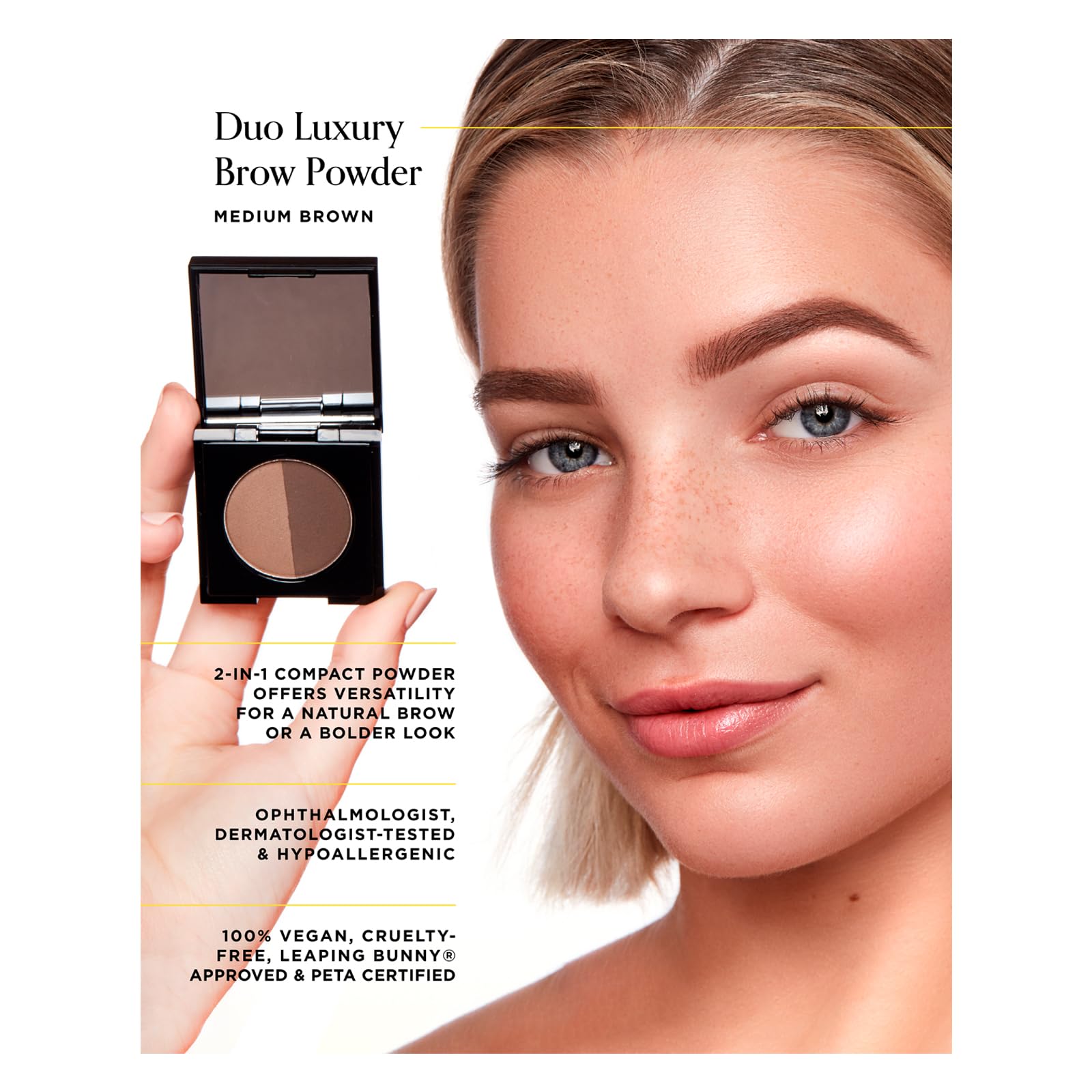 Arches & Halos close-up of finely milled powder texture, enables smooth natural blending