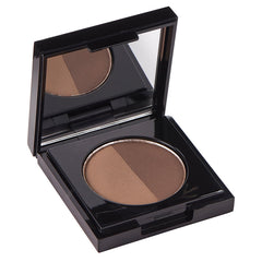 Arches & Halos front view of dual-shade compact, shows travel-ready convenience and crisp color