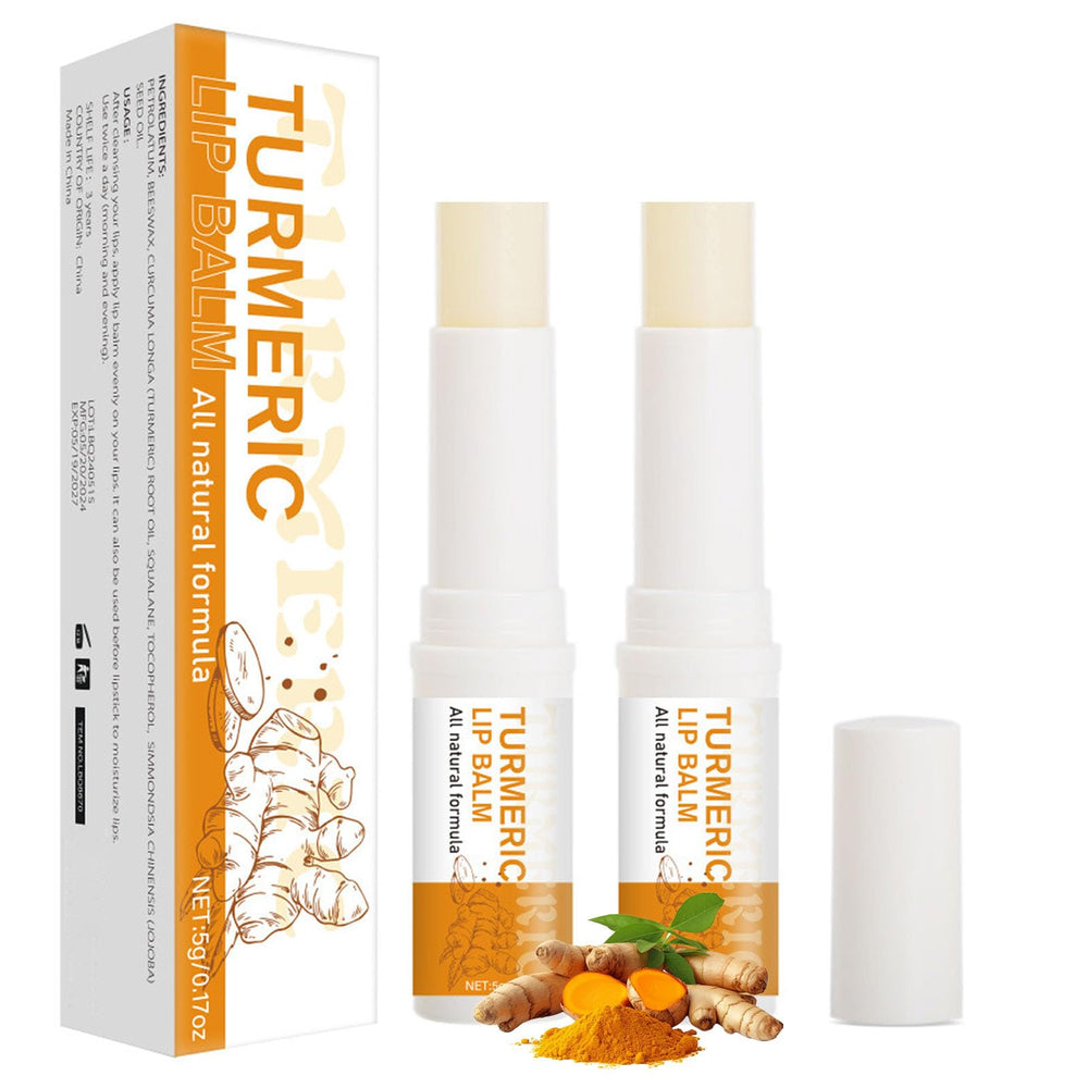 ARCHIDATE front packaging duo showing two turmeric lip balm tubes for convenient hydration