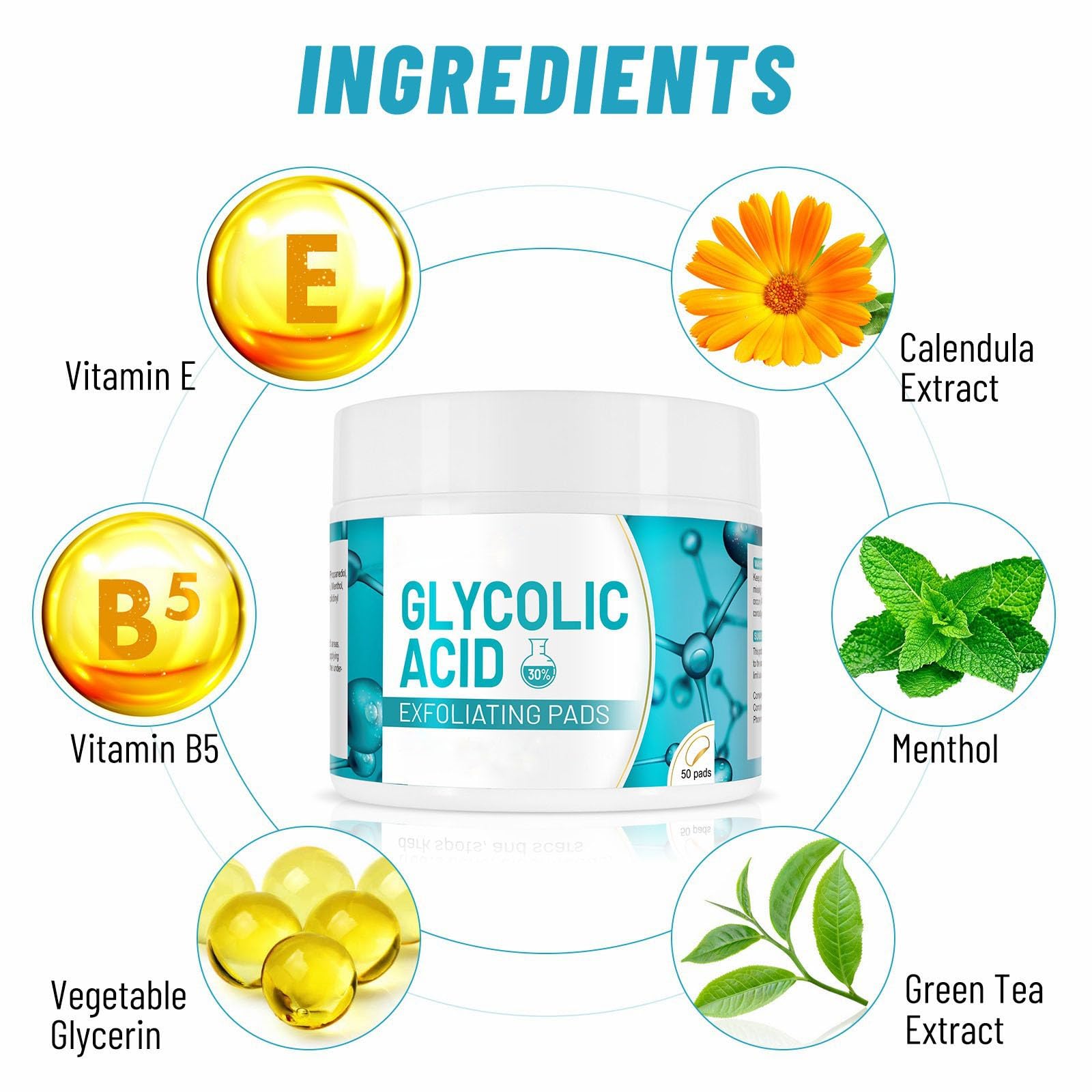 ARCHIDATE botanical ingredients green tea and calendula highlighting soothing support