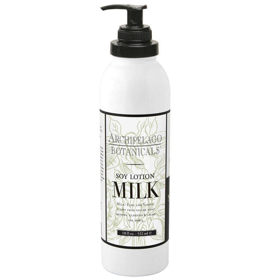 Archipelago Botanicals front bottle view showing 18 oz size and clear branding benefit: easy identification