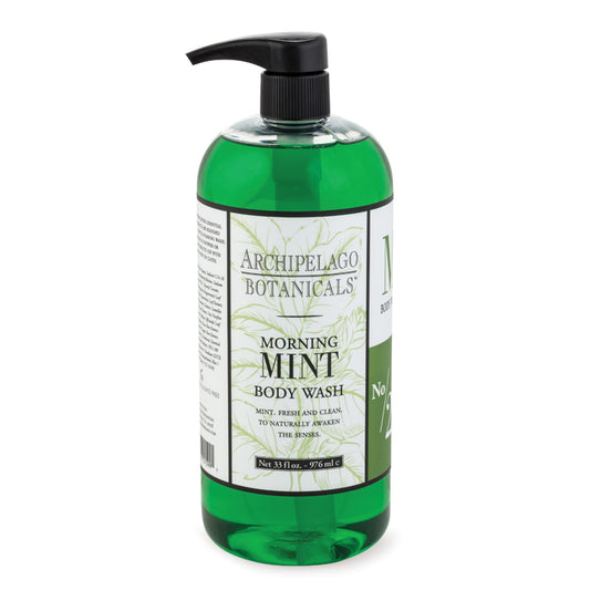 Archipelago Botanicals front packaging showing 33 oz bottle and clean design for easy identification and benefit