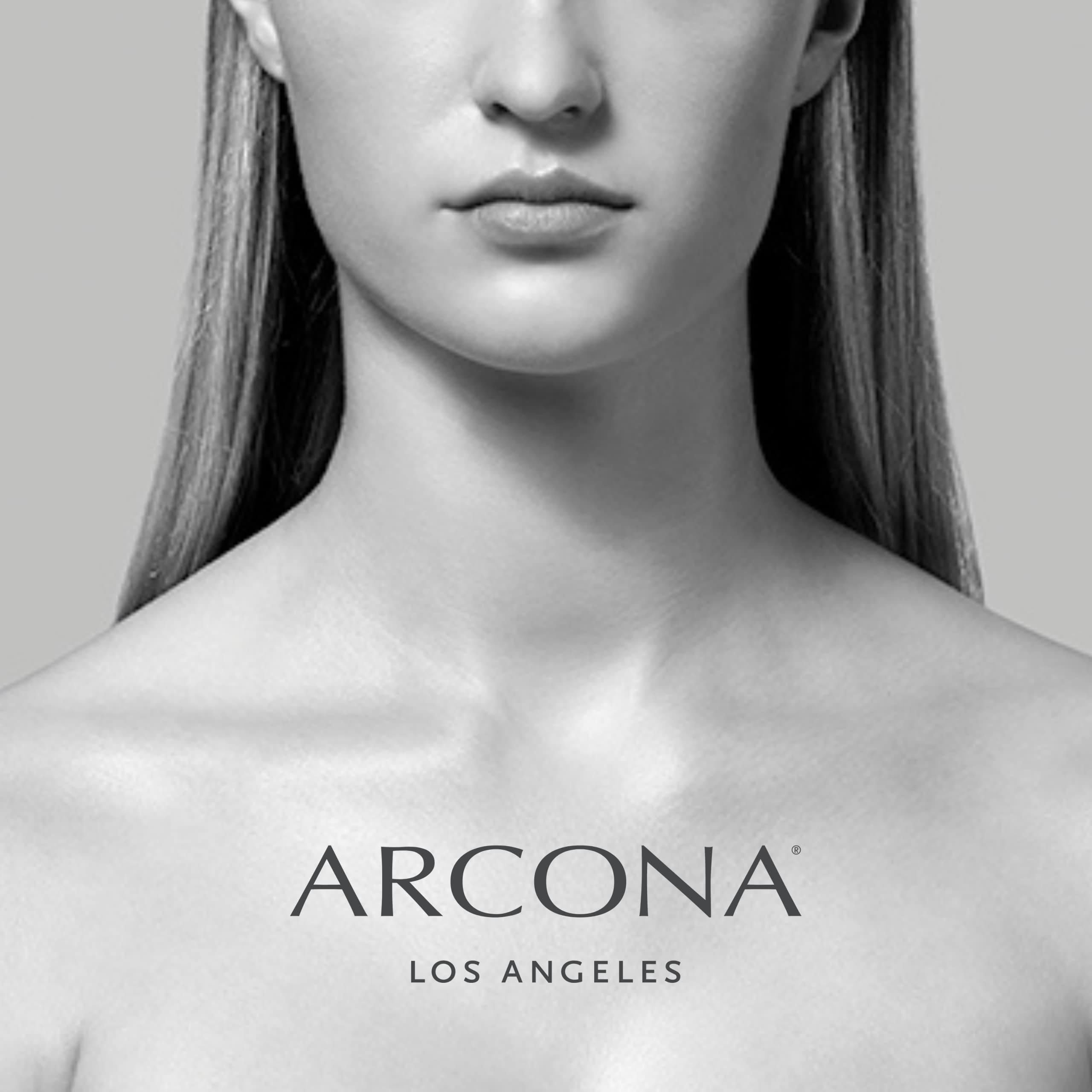 ARCONA on bathroom shelf suggesting daily routine integration and glow