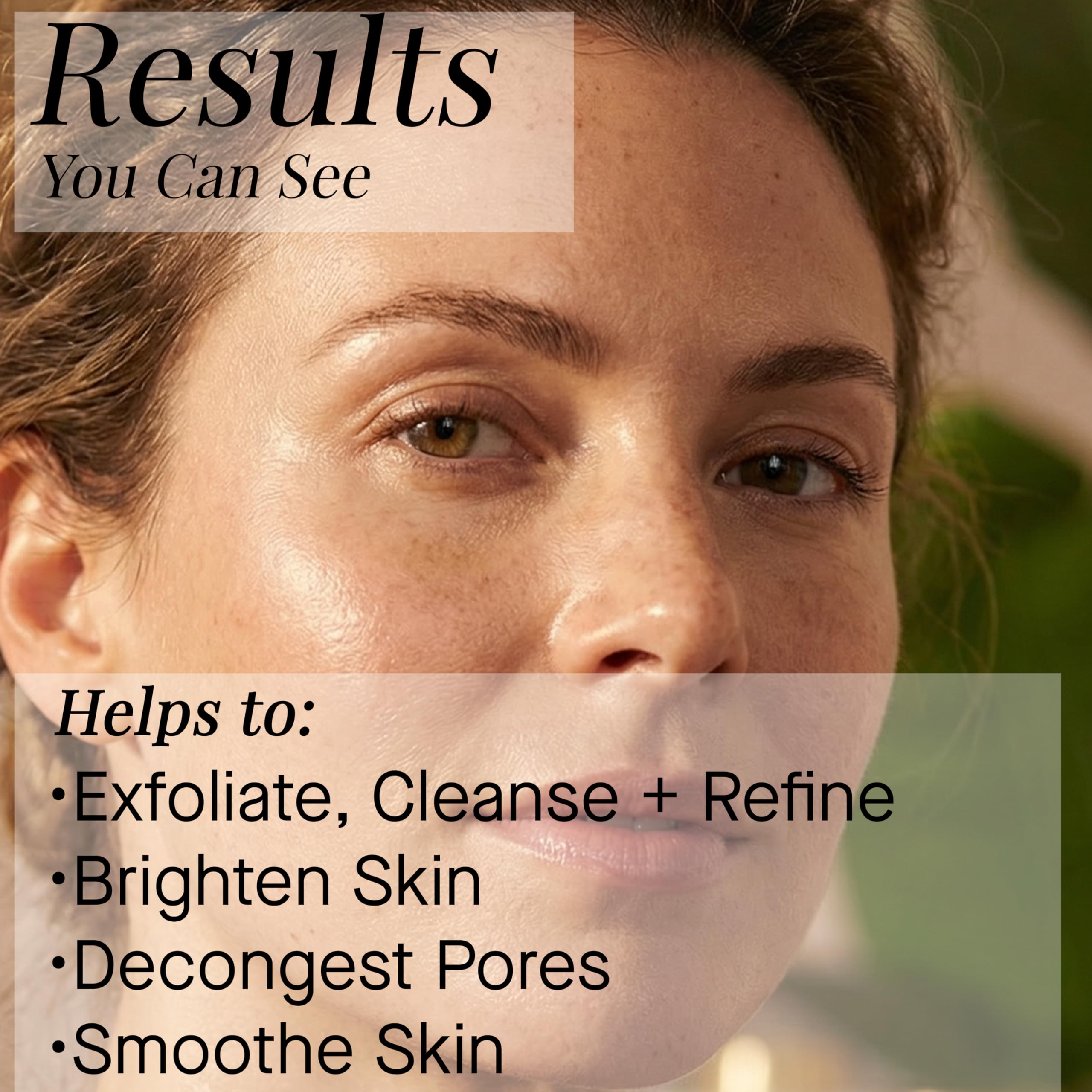ARCONA ingredient display with zeolite and berries showing detox benefits