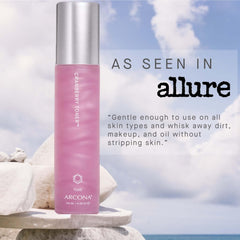 ARCONA toner being poured to show milky consistency and easy application