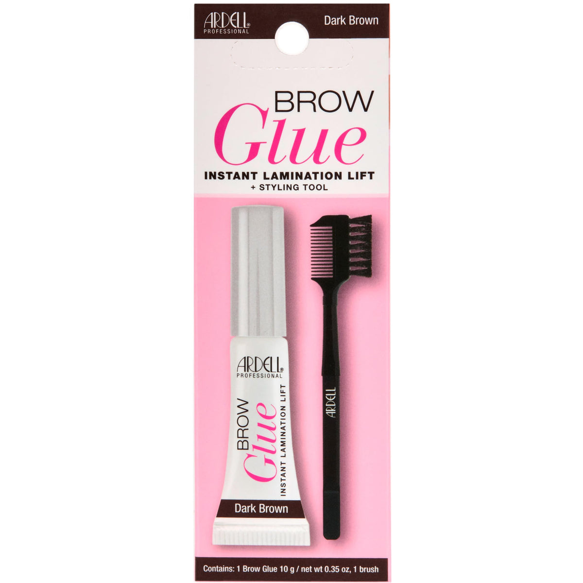 Ardell front packaging showing product and brush for neat brows