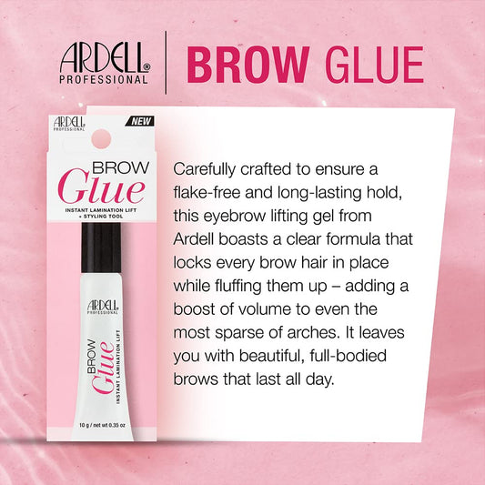 Ardell Brow Glue dual-sided applicator detail for precise brow shaping and control