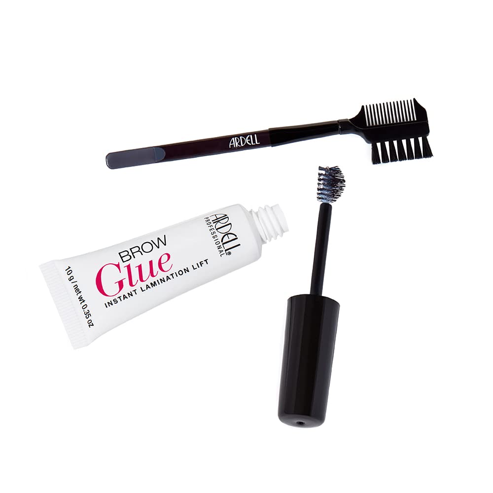 Ardell Brow Glue 0.35 oz size and contents showing compact, travel-friendly packaging