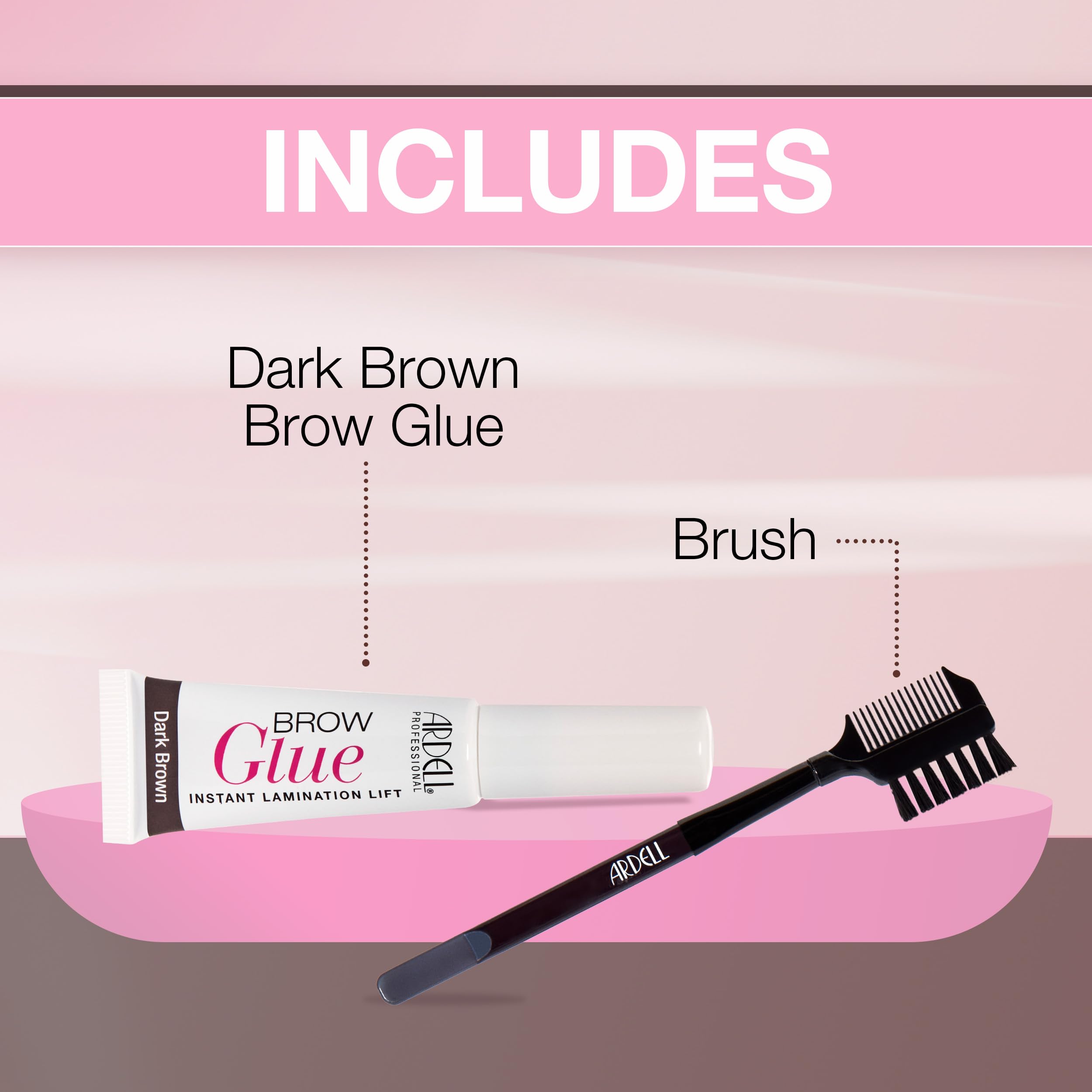 Ardell product beside coin showing 0.35 oz size benefit