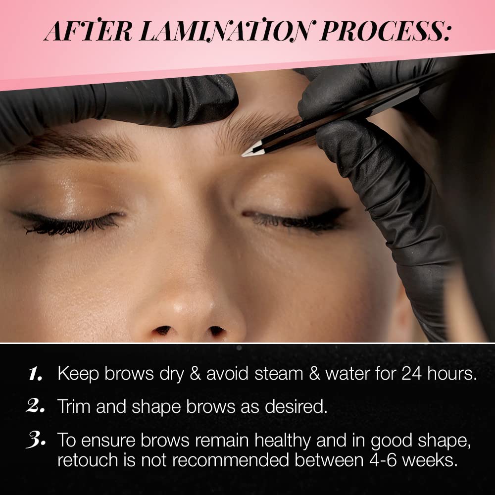 Before and after brows using Ardell kit demonstrating visible shaping