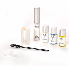 Model applying Ardell kit in bathroom for convenient at-home results