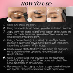 Close view of brow hair texture after Ardell treatment for fuller look