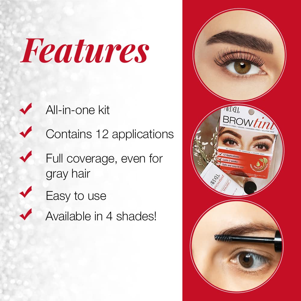 Ardell mixed tint paste close-up showing smooth consistency for even coverage
