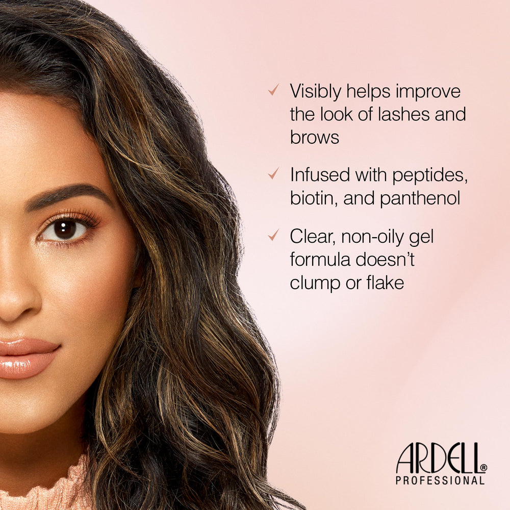Ardell applied to upper lashes demonstrating neat, controlled coating
