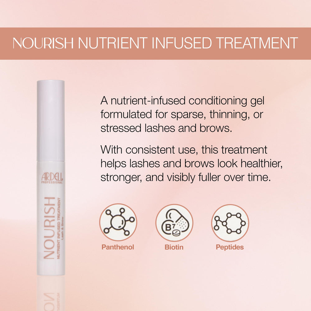 Ardell clear gel texture on brush highlighting lightweight, non-flaking finish