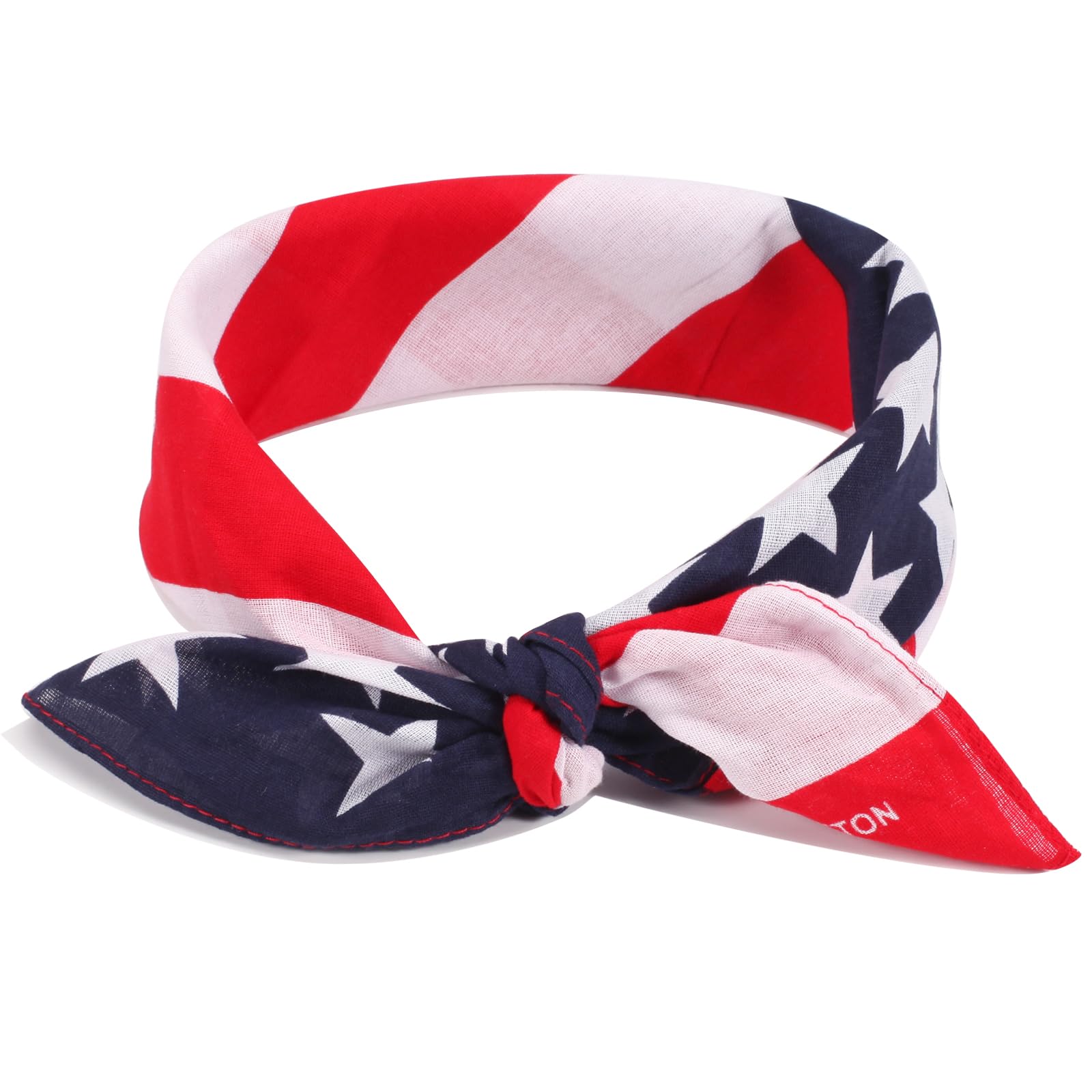 Ardorchid American Flag bandana front view showing patriotic design and versatile wear
