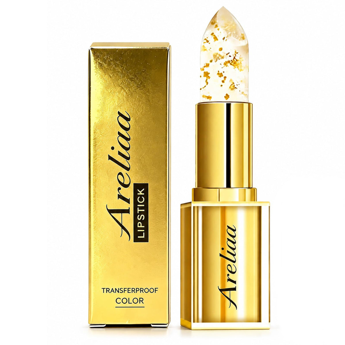 Areliaa front view tube showing sleek packaging and easy application benefit