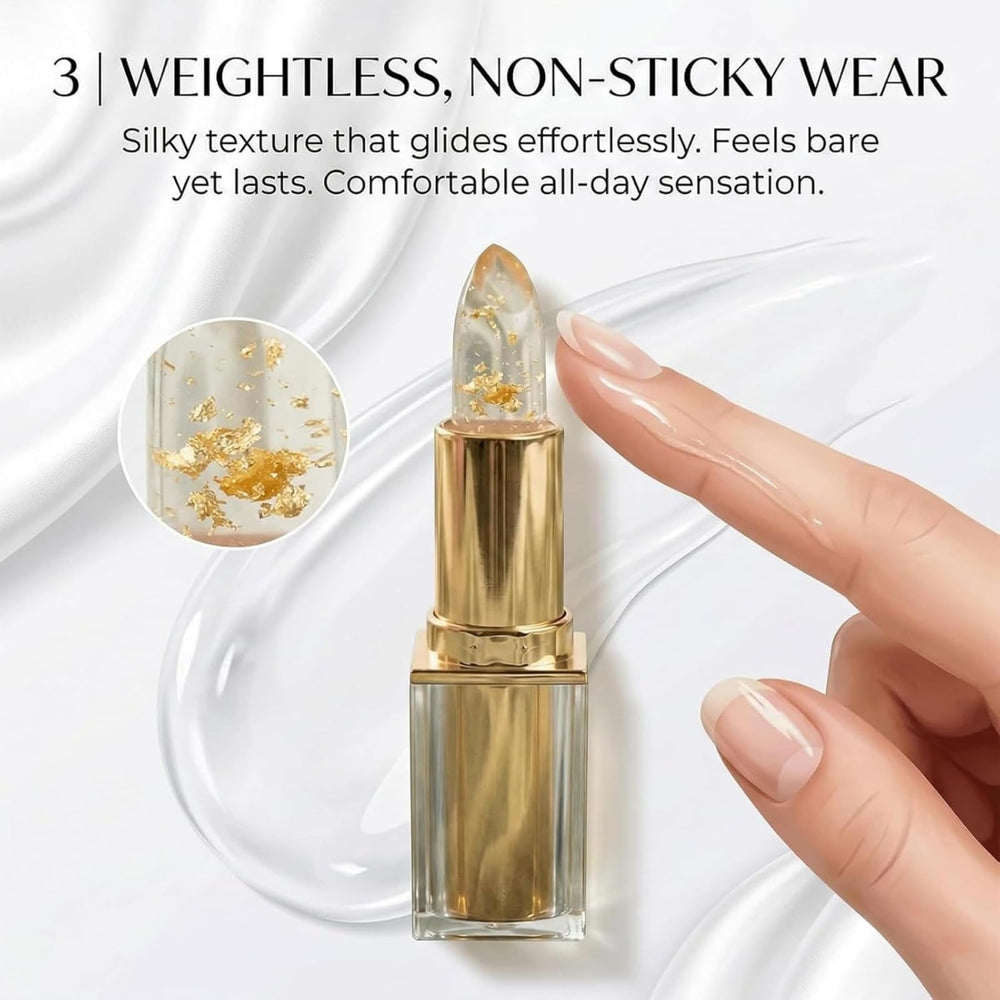 Areliaa lipstick tube open, applicator tip visible for smooth, easy glide