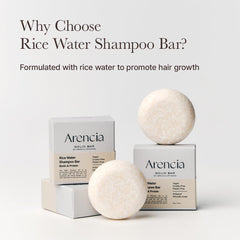 ARENCIA rich foam texture on hair demonstrating gentle cleansing