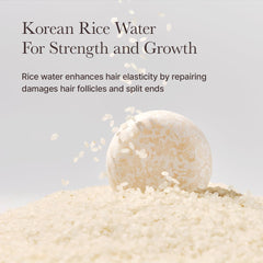 ARENCIA rice water ingredient display conveying natural strengthening