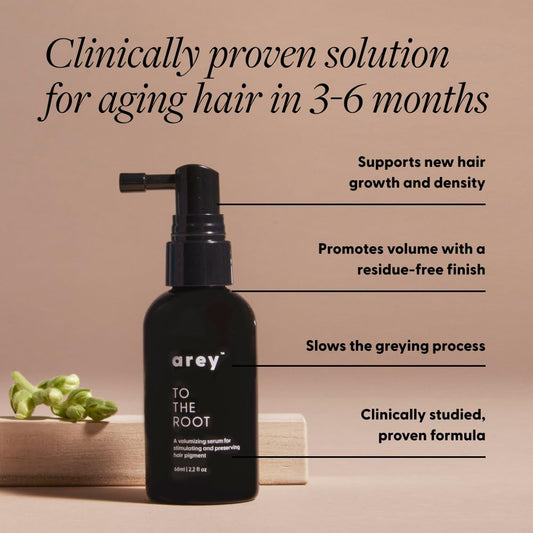 Arey serum texture on hand illustrating fast absorption benefit